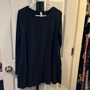 Blue Long Sleeve Dress